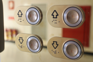 Braille signage elevator buttons